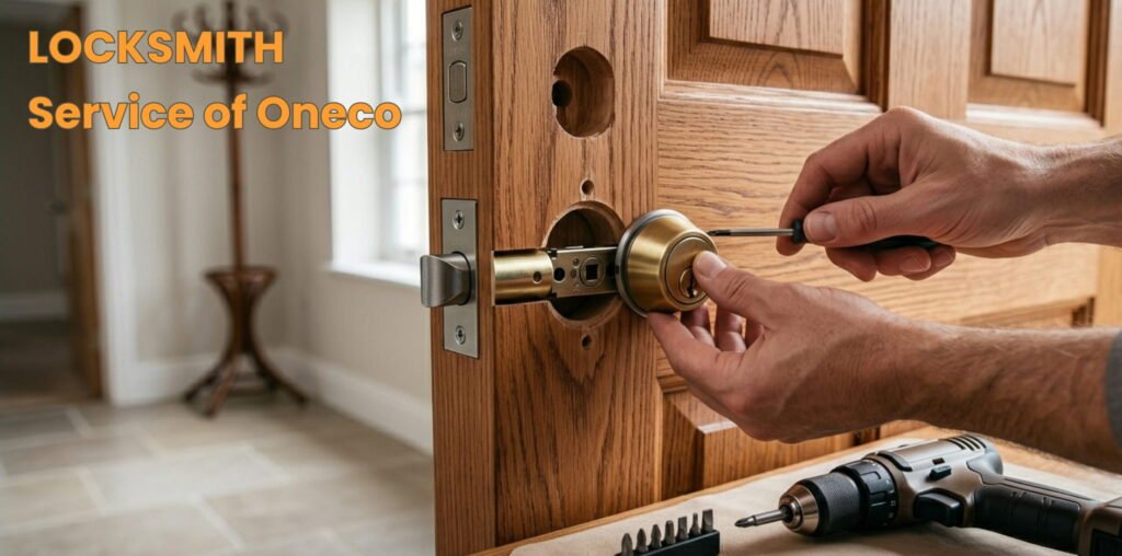 Locksmith tools, door lock installation, and professional lock repairs.